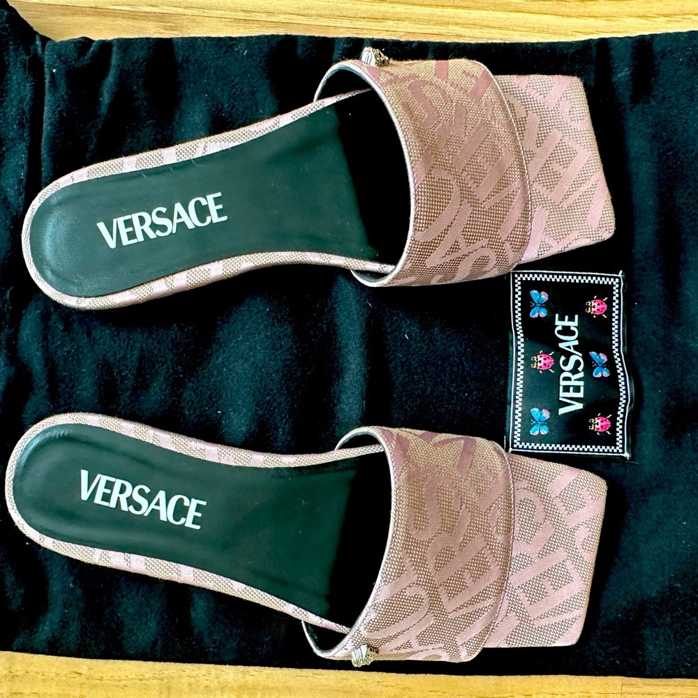 Versace Canvas Flats